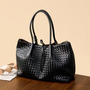 本 革 編み込み バッグ 編み込み トート バッグ 通勤 レディース トート バッグ ポーチ 付き トート バッグ 通勤 バッグ 大 容量 レディース 40 代 女性 に 人気 の バッグ 本 革 編み込み バッグ 編み込み トート バッグ 通勤 レディース トート バッグ ポーチ 付き トート バッグ 通勤 バッグ 大 容量 レディース 40 代 女性 に 人気 の バッグ - 画像 (9)