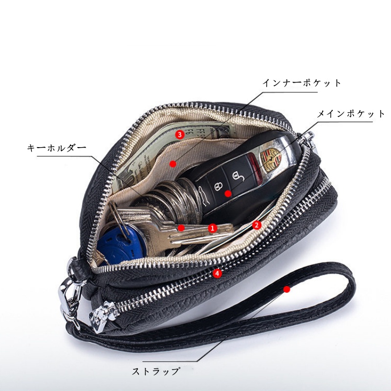本革 ハンド バッグ ミニ 小銭 入れ ボックス 型 小銭 入れ ミニ 財布 キーホルダー 付き 財布 ストラップ付き コインケース 小物 入れ マルチ ポーチ