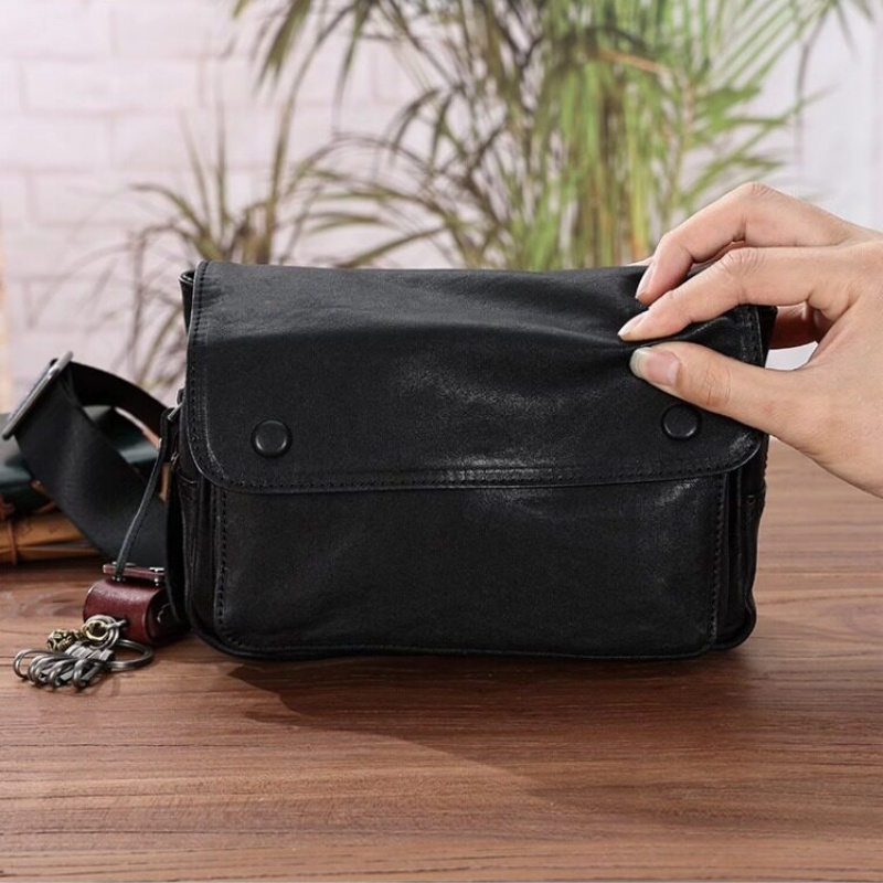 ショルダー バッグ メンズ レザー ショルダー バッグ スクエア 型 レザー ショルダー バッグ 斜 めがけ 本 革 メッセンジャー バッグ メンズ ボディ バッグ メンズ 40 代 本 革 メンズ ワン ショルダー バッグ 革