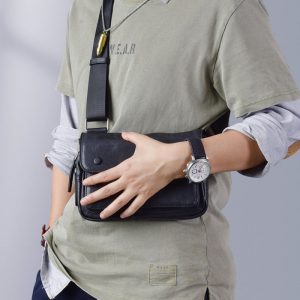 ショルダー バッグ メンズ レザー ショルダー バッグ スクエア 型 レザー ショルダー バッグ 斜 めがけ 本 革 メッセンジャー バッグ メンズ ボディ バッグ メンズ 40 代 本 革 メンズ ワン ショルダー バッグ 革 ショルダー バッグ メンズ レザー ショルダー バッグ スクエア 型 レザー ショルダー バッグ 斜 めがけ 本 革 メッセンジャー バッグ メンズ ボディ バッグ メンズ 40 代 本 革 メンズ ワン ショルダー バッグ 革 - 画像 (4)